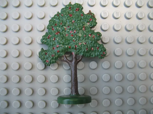 Plant, Tree Flat Fruit Painted with Hollow Base with Painted Apples