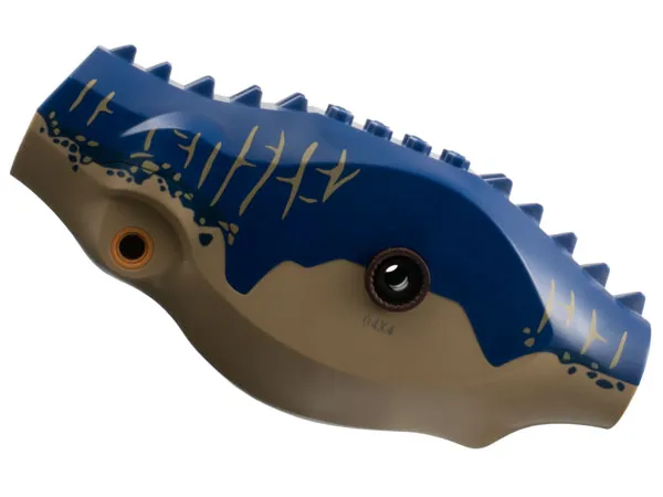 Dinosaur Body Indominus rex / Carnotaurus / Allosaurus with Dark Blue Top with Spots and Stripes Pattern