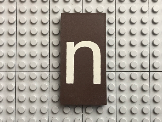 Modulex, Tile 4 x 8 with White 'n' Pattern