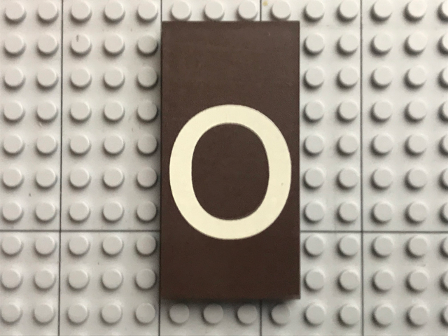 Modulex, Tile 4 x 8 with White 'o' Pattern