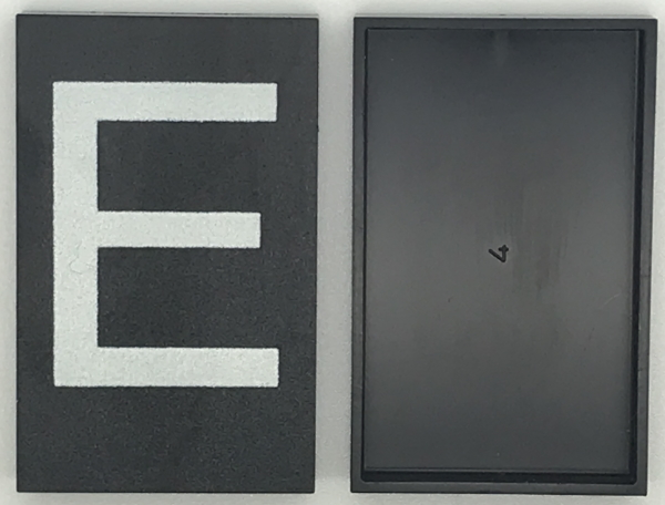 Modulex, Tile 5 x 8 with White 'E' Pattern