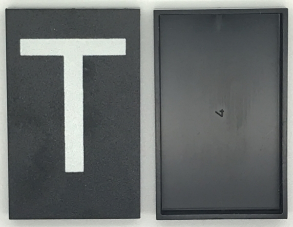 Modulex, Tile 5 x 8 with White 'T' Pattern