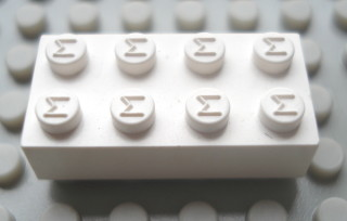 Modulex, Brick 2 x 4 (M on studs)