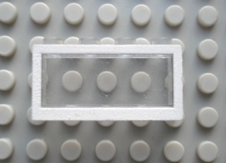 Modulex, Window 1 x 4 x 2 with White Border Pattern