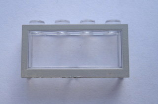 Modulex, Window 1 x 4 x 2 with Gray Border Pattern