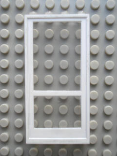 Modulex Door Panel 1 x 4 x 8 with White Pattern