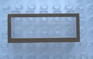 Modulex, Window 1 x 5 x 2 with Brown Border Pattern