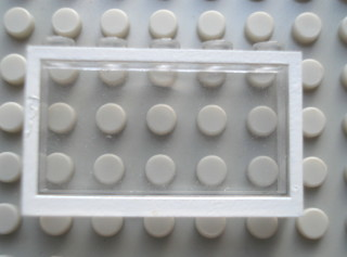 Modulex, Window 1 x 5 x 3 with White Border Pattern