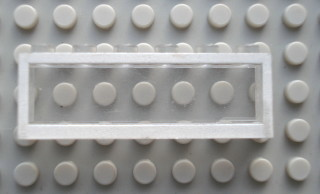 Modulex, Window 1 x 6 x 2 with White Border Pattern