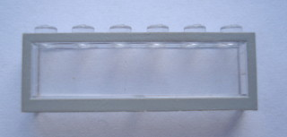 Modulex, Window 1 x 6 x 2 with Gray Border Pattern