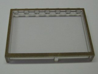 Modulex, Window 1 x 7 x 5 with Brown Border Pattern