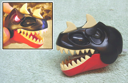 Dinosaur Head Tyrannosaurus rex with Black Top and Light-Up Eyes Pattern