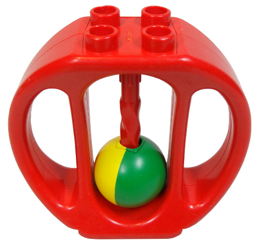 Duplo Rattle Oval with Yellow and Green Ball