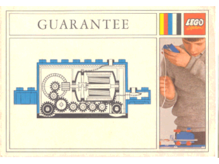 Paper Guarantee Card for Motor 4.5V Type I 12 x 4 x 4