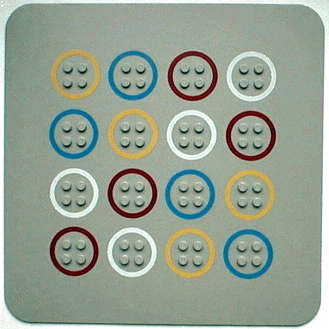 Baseplate 22 x 22 with Game Board Pattern for Set 1575-2