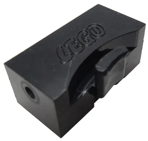 Train Brick 2 x 4 x 1 1/3 Sliding Block with Wheels Holder, Type b with Ledge