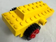 Windup Motor 1980s with 2 Black Tire 24mm D. x 8mm Offset Tread - Interior Ridges (bb0046 / 3483)