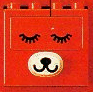 Duplo, Brick 2 x 4 x 3 with Dog Face - Eyes Open and Close