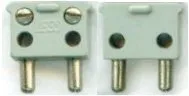 Electric, Connector, 2-Way Male Squared Narrow Long without Center Post