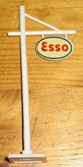 Road Sign Cantilever Cruciform with 'Esso' Pattern