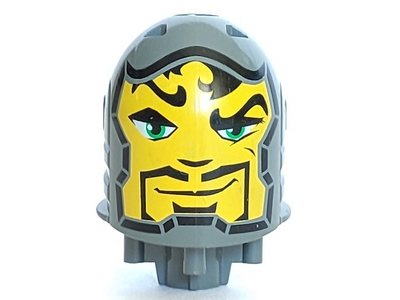 Large Figure Head with Rascus Pattern