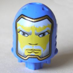 Large Figure Head with King Mathias Pattern - Gold Line Around Face