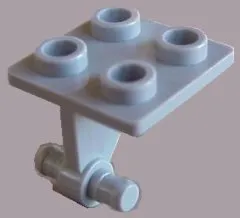 Plate, Modified 2 x 2 Thin with Dual Wheels Holder - Solid Pins