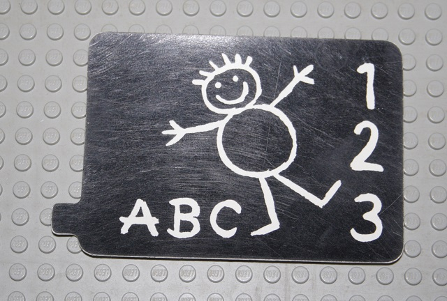 Duplo Slide with Blackboard Pattern