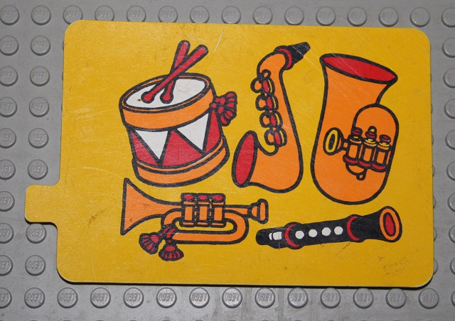Duplo Slide with Musical Instruments Pattern