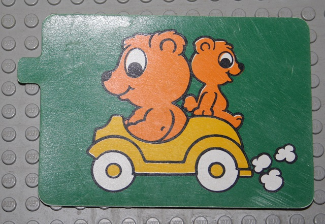 Duplo Slide with Bears Pattern