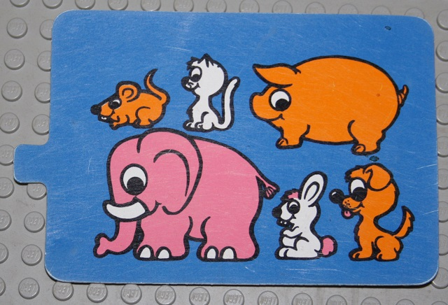 Duplo Slide with Animals Pattern