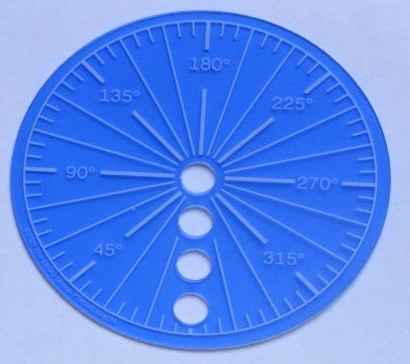 Plastic Science & Technology Panel - Circle Small with Protractor Pattern