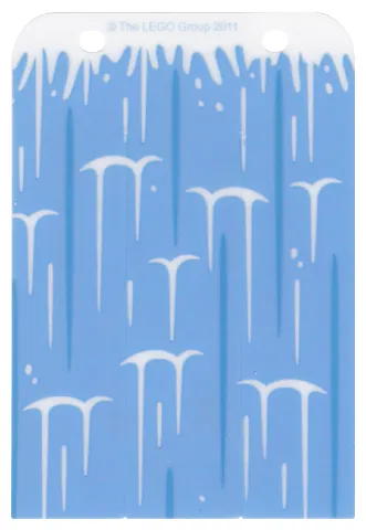 Plastic Rectangle 8 x 11 1/2 with Waterfall Pattern