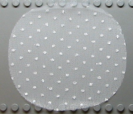 Minifigure, Bridal Veil, Cloth with Silver Dots Pattern