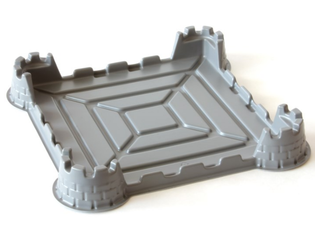 Baseplate, Raised Castle Chess Board Base without Studs