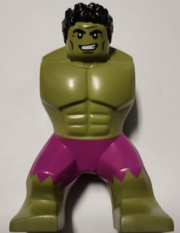Body Giant, Hulk with Messy Hair and Magenta Pants Pattern