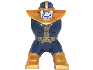 Body Giant, Thanos with Dark Blue Outfit and Lavender Face Pattern