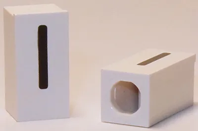 Tile, Modified 1 x 2 x 5/6 Stud Hole in End with Black Lowercase Letter l Pattern