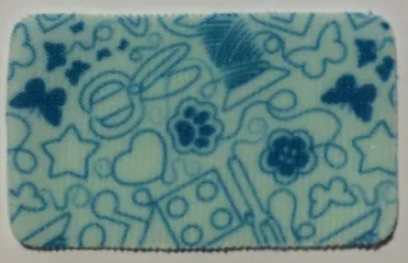 Cloth Sewing, Rectanglular, Rounded Corners, Stars and Butterflies Pattern