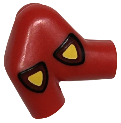 Arm, Right Double with Yellow and Dark Red Triangular Shields with Black Outline Pattern