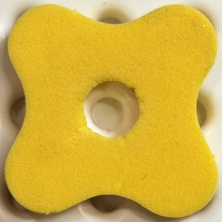 Foam Scala Flower Medium 4 x 4 with 4 Petals and Hole