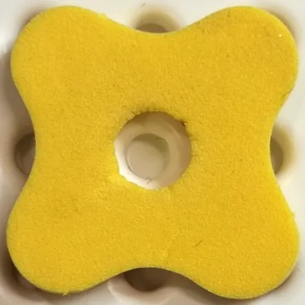 Foam Scala Flower Medium 4 x 4 with 4 Petals and Hole