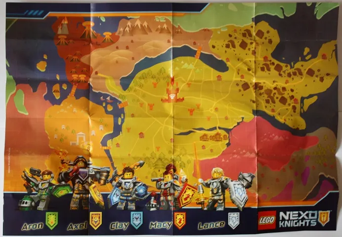 Paper Playmat Nexo Knights, Double-Sided Map (5004389)