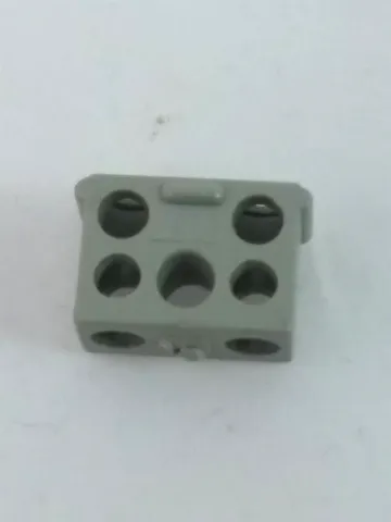 Electric, Connector, 2-Way Male Squared Narrow Long without Center Post with Center Hole - Root