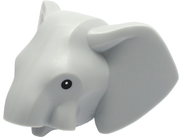 Elephant Head with Black Eyes Pattern