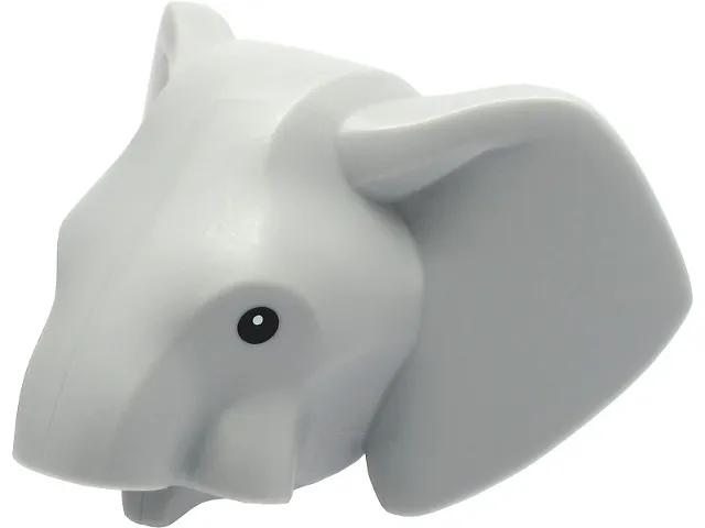 Elephant Head with Black Eyes Pattern