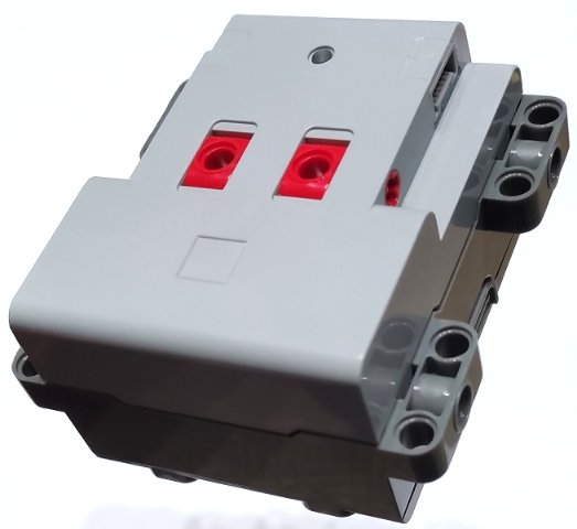Electric 9V Battery Box Powered Up with 2 Switches and Dark Bluish Gray Bottom - Screw Opening