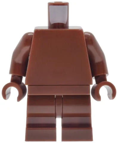 Body SMART Minifigure, Torso with Reddish Brown Hips and Medium Legs with SMART Emblem on Reverse Pattern / Reddish Brown Arms / Reddish Brown Hands
