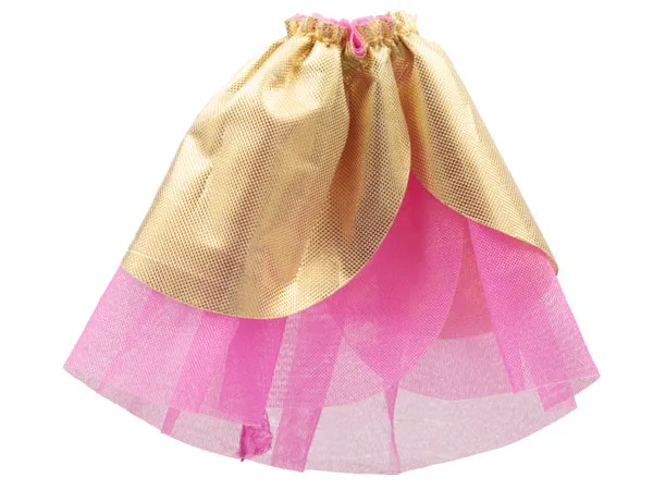 Belville, Clothes Skirt Long, Sheer with Gold Outer Layer