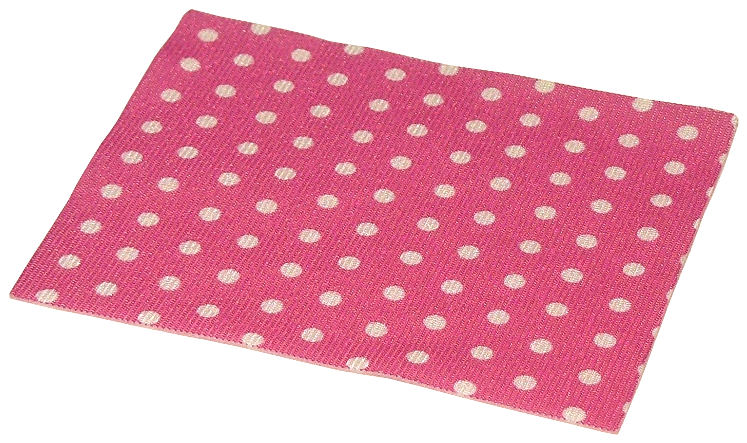 Duplo, Cloth Blanket 8 x 10 cm with Small White Polka Dots Pattern